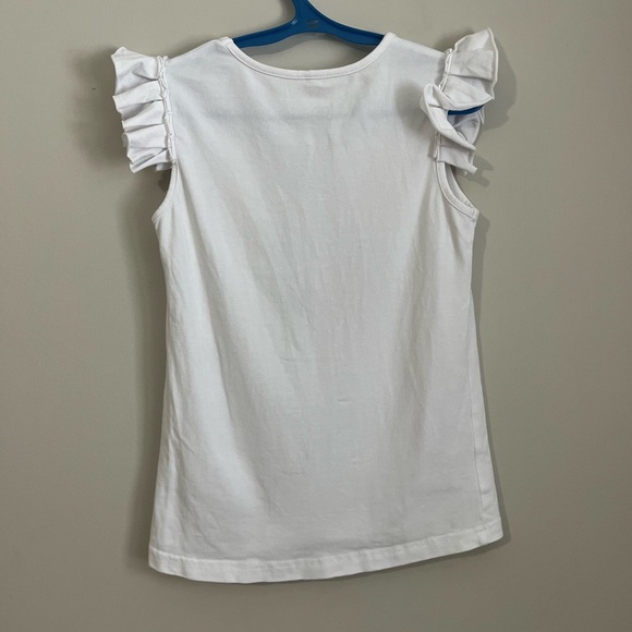 Deux par Deux Girls Graphic Ruffle Sleeve Tee | Organic Cotton | Size 8 - Picture 5 of 5